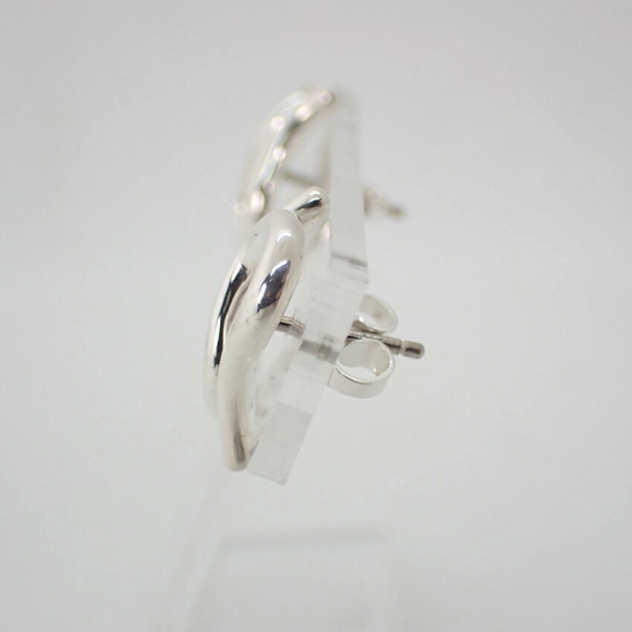 TIFFANY 925 open wave earrings - Picture 5 of 10